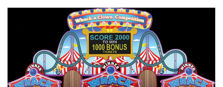 WHACK A CLOWN MARQUEE (220V) [WL7001X]