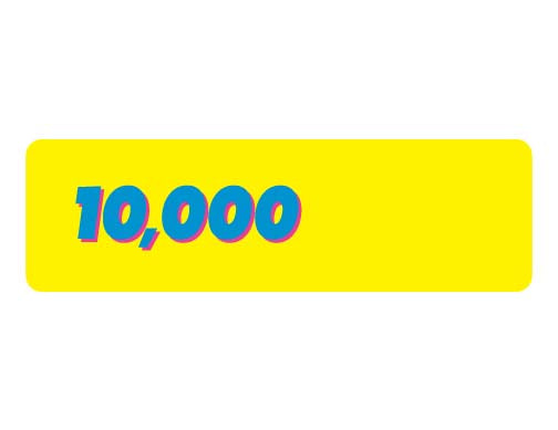 10000 POINT LEFT YELLOW LEXAN OVERLAY [AR7114] for ICE game(s)