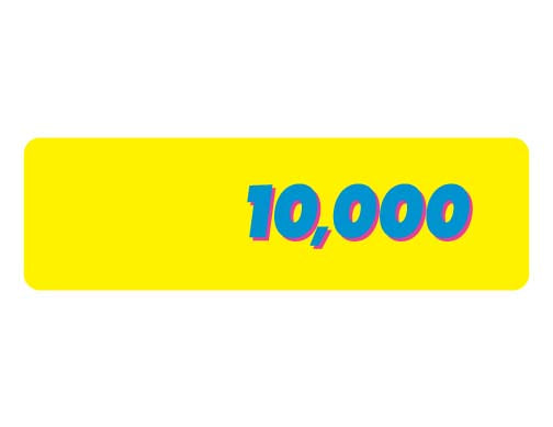 10000 POINT RIGHT YELLOW LEXAN OVERLA [AR7120] for ICE game(s)