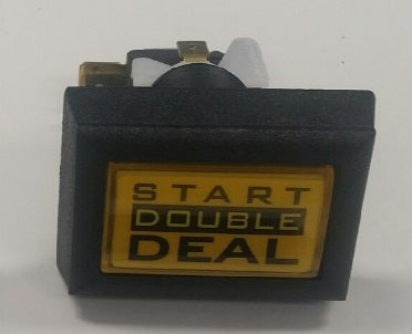BUTTON DOUBLE DEAL YELLOW ARCH W/LED BULB SWITCH [DN2005DD] for ICE game(s)