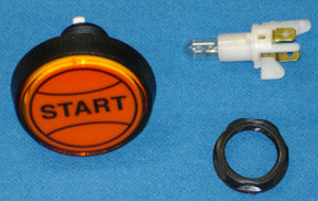 BUTTON LG ROUND ORANGE START [HP2005] for ICE game(s)