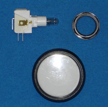 BUTTON LG ROUND WHITE [HR2005] for ICE game(s)