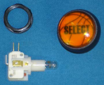 BUTTON SELECT MED ROUND ORANGE [NB2004] for ICE game(s)