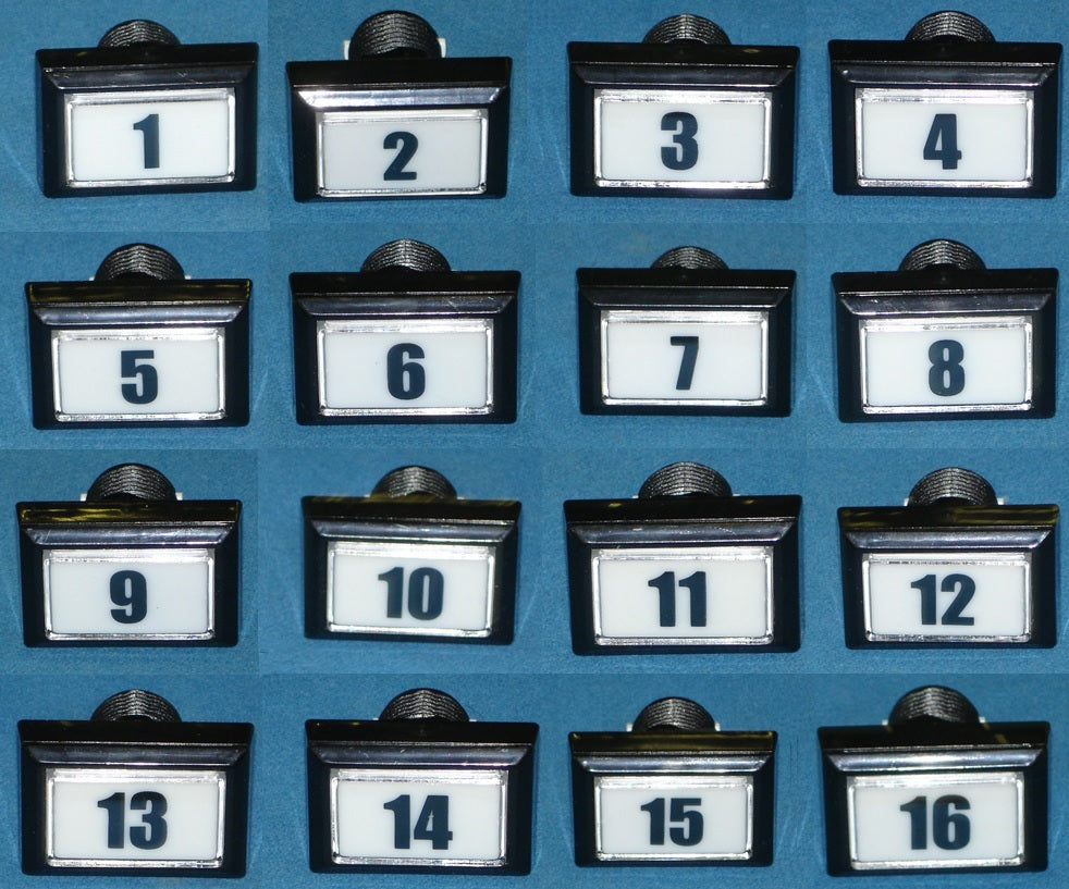 BUTTON SET OF 16 (1 TO 16) [DNBUTTONSET] for ICE game(s)