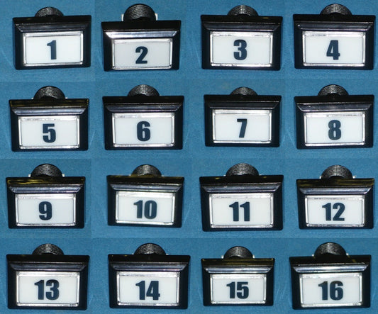 BUTTON SET OF 16 (1 TO 16) [DNBUTTONSET] for ICE game(s)