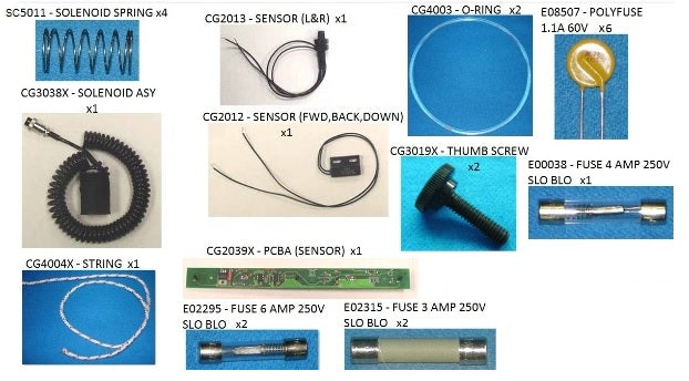 CG SPARE PARTS KITS (42) [CG1000SPKX] for ICE game(s)