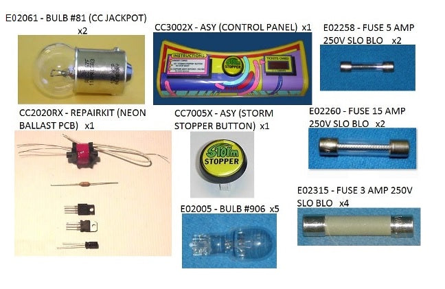 CYCLONE SPARE PARTS KIT [CC1000SPKX] for ICE game(s)