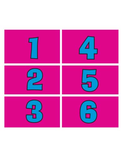 DECAL (BUCKET NUMBER 1-6) [BZ7011] for ICE game(s)