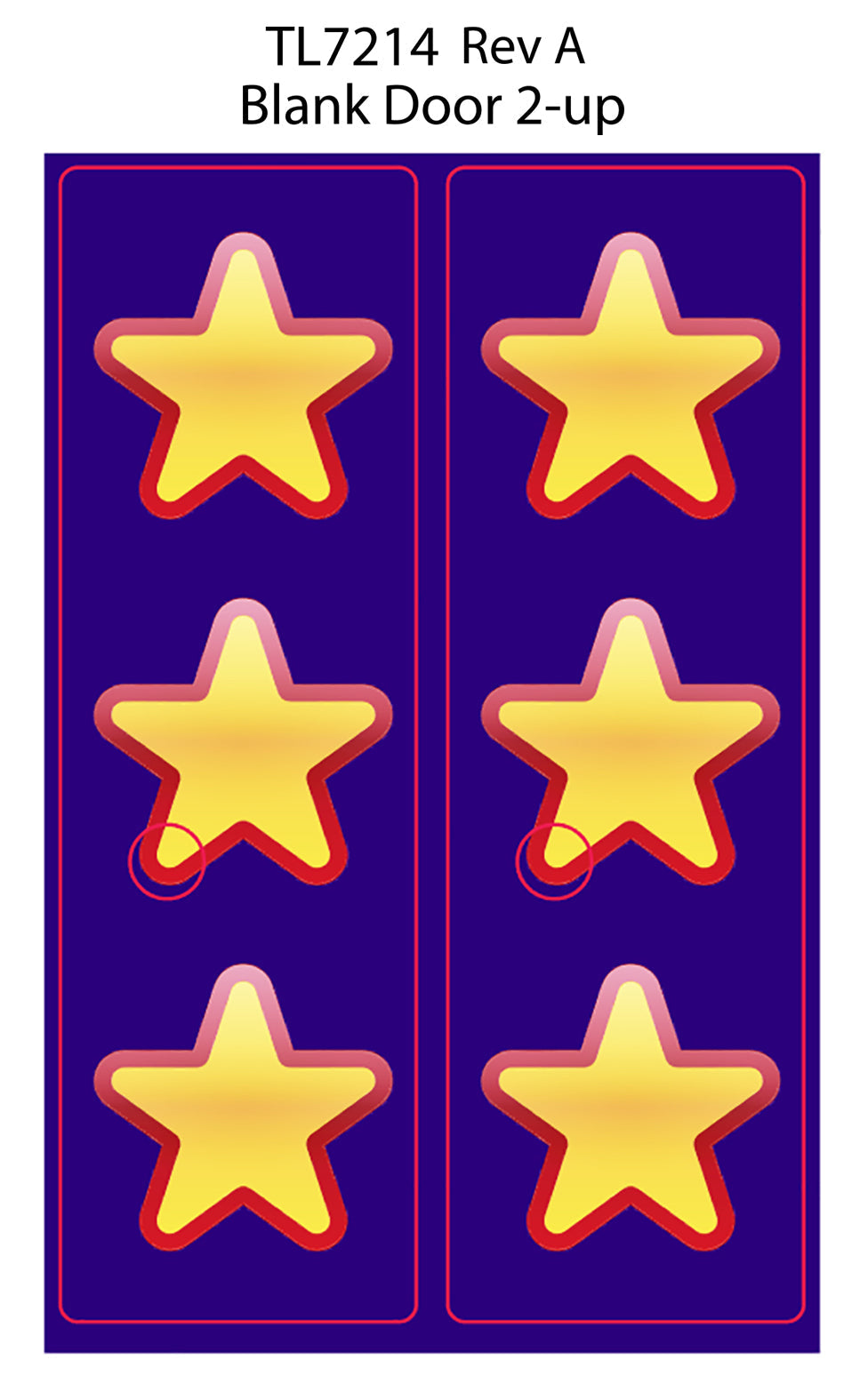 DECAL (COIN DOOR) BLANK ENTRY [TL7214] for ICE game(s)