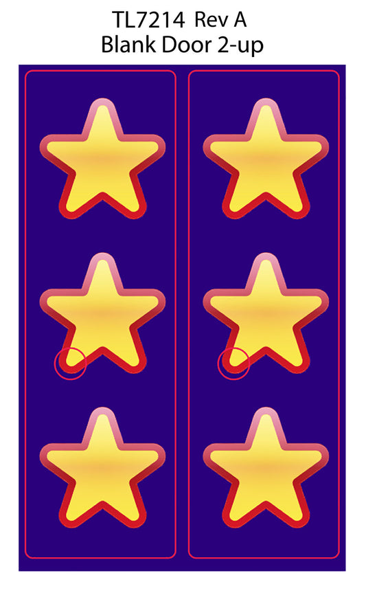 DECAL (COIN DOOR) BLANK ENTRY [TL7214] for ICE game(s)