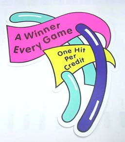 DECAL (COIN DOOR WINNER) PRINTED W CC7003, 7010,7015 [CC7008] for ICE game(s)
