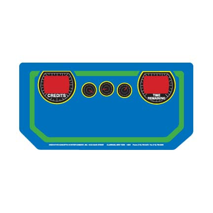 DECAL ON PLEXI (CONTROL PANEL JOY)     (/ONLY MOUNTING HOLES ONLY) [CG7013] for ICE game(s)