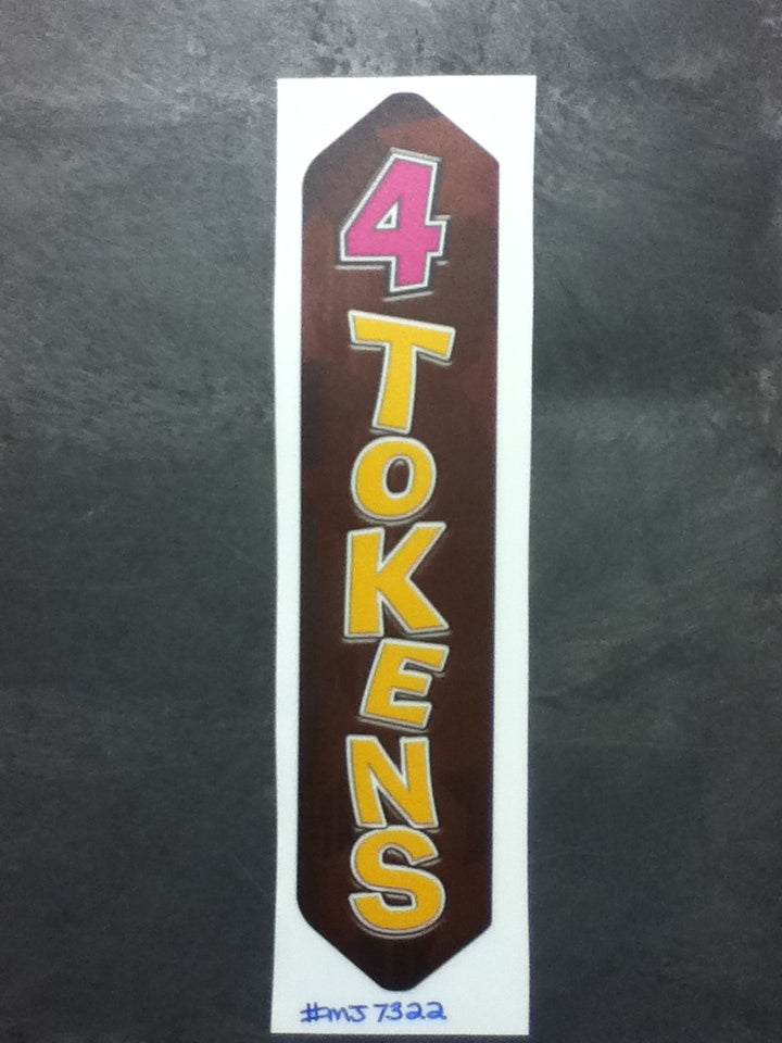 DECAL (PLAQUE INSERT 4 TOKENS) [MJ7322] for ICE game(s)