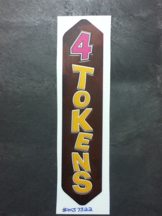DECAL (PLAQUE INSERT 4 TOKENS) [MJ7322] for ICE game(s)