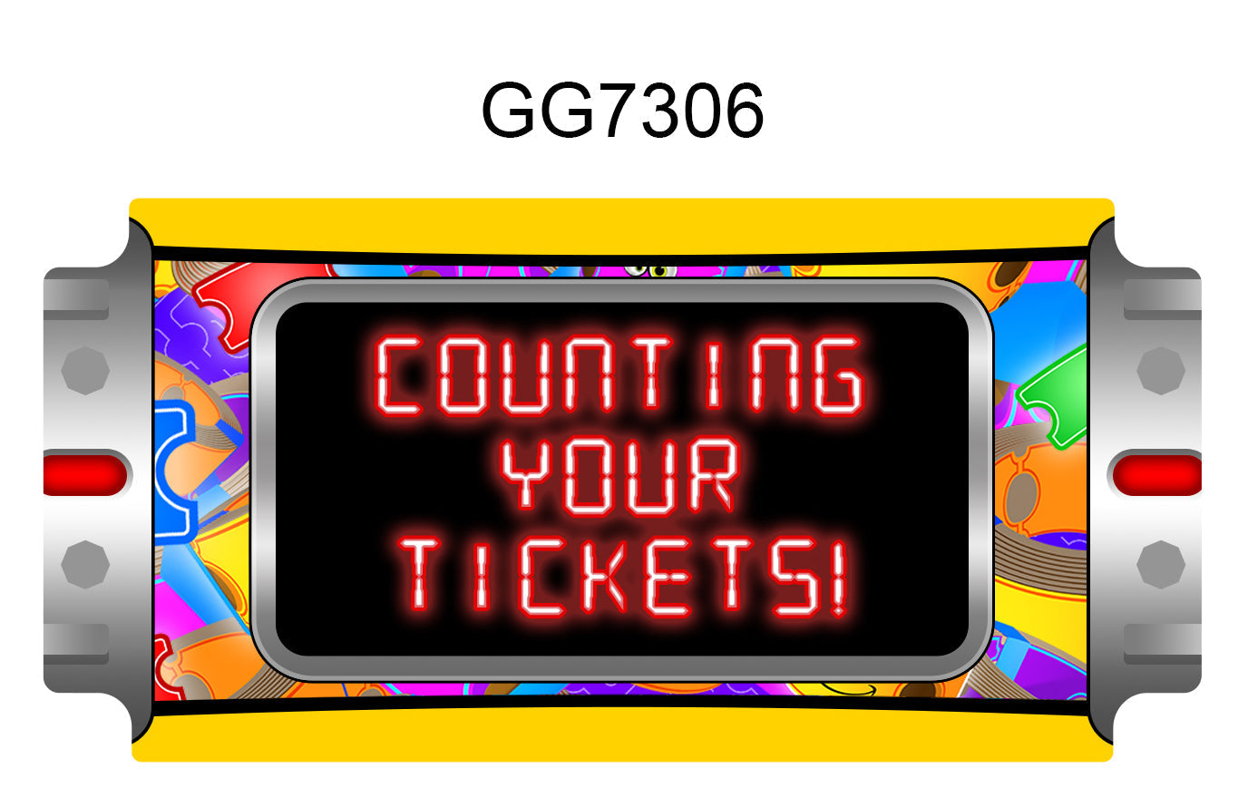 DECAL (PRIZE CHUTE CENTER) [GG7306] for ICE game(s)
