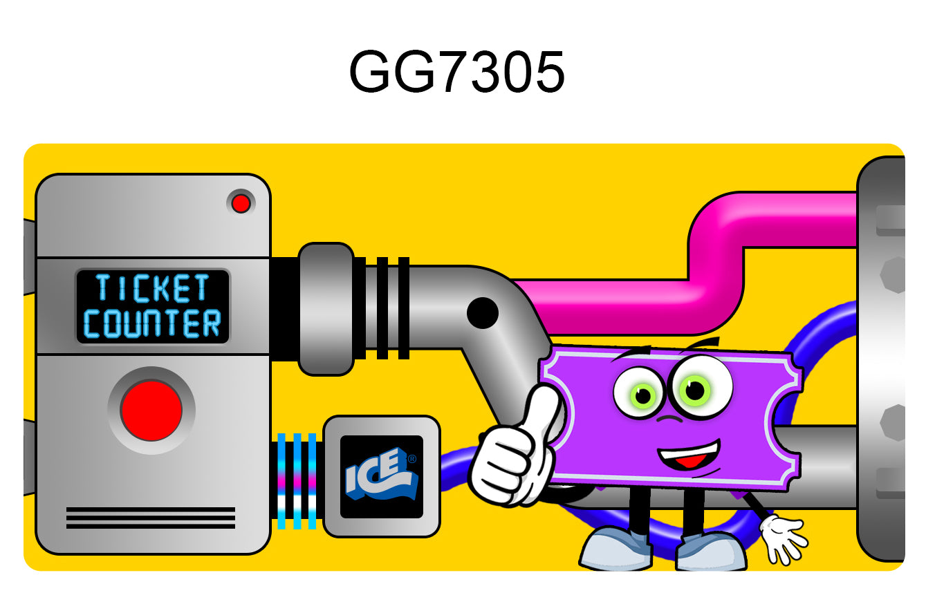 DECAL (PRIZE CHUTE LEFT) [GG7305] for ICE game(s)