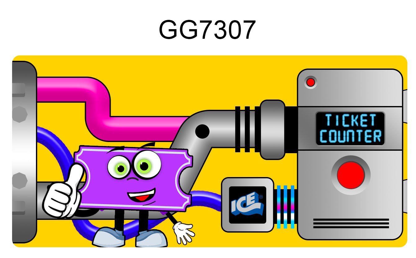DECAL (PRIZE CHUTE RIGHT) [GG7307] for ICE game(s)