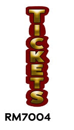 DECAL (TICKETS) [RM7004] for ICE game(s)