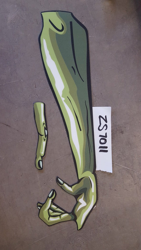DECAL (ZOMBIE ARM RIGHT) [ZS7011] for ICE game(s)