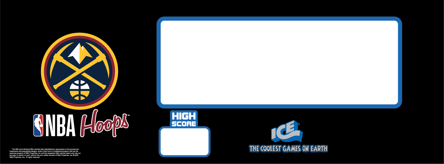 CONTROL PANEL (MAT/PRINTED) DENVER NUGGETS [NB7206DEN]