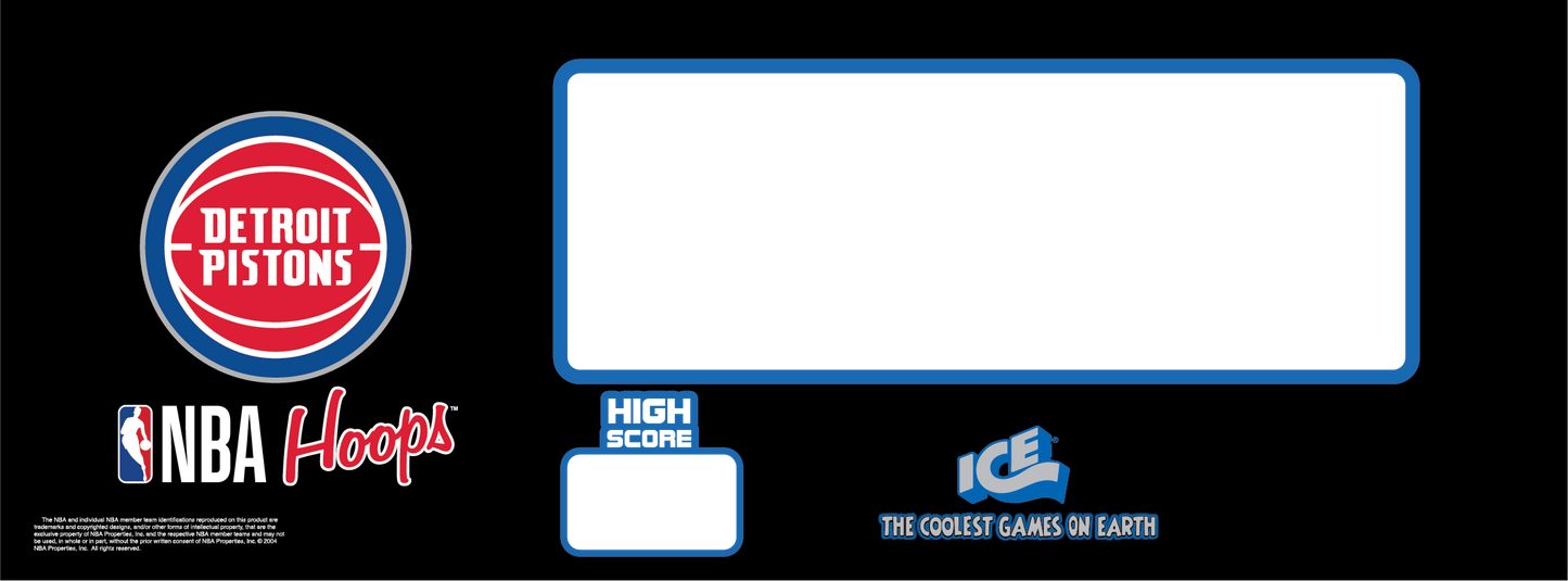 CONTROL PANEL (MAT/PRINTED) DETROIT PISTONS [NB7206DET]