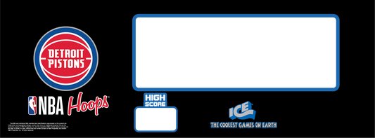 CONTROL PANEL (MAT/PRINTED) DETROIT PISTONS [NB7206DET]