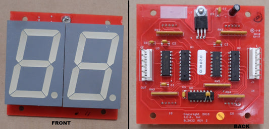 PCBA (DISPLAY BALLS LEFT) 2 DIGIT [BL2032X] for ICE game(s)
