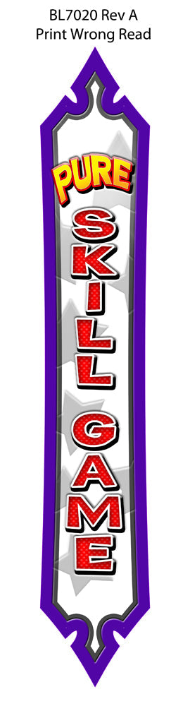 PLAQUE (SKILL GAME) [BL7020] for ICE game(s)