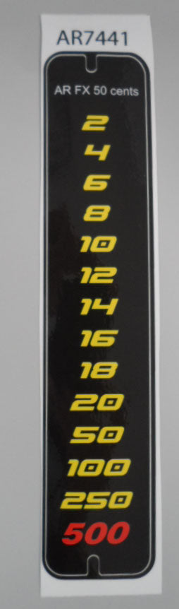 SCORE CHART INSERT ($0.50) [AR7441] for ICE game(s)