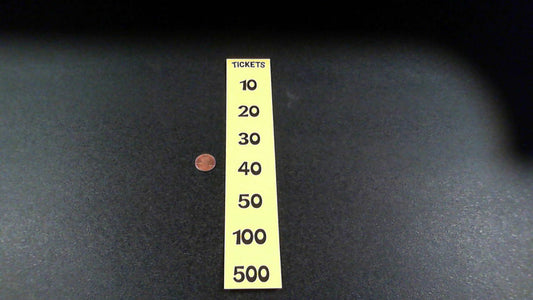 SCORE INSERT ($2.00) 10-20-30-40-50-100-500 [BL7075] for ICE game(s)