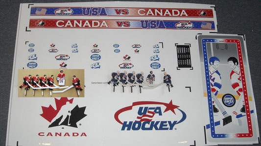 USA-CANADA PLAYER & DECAL KIT (HAND PAINTED) [SC1000CANKIT] for ICE game(s)