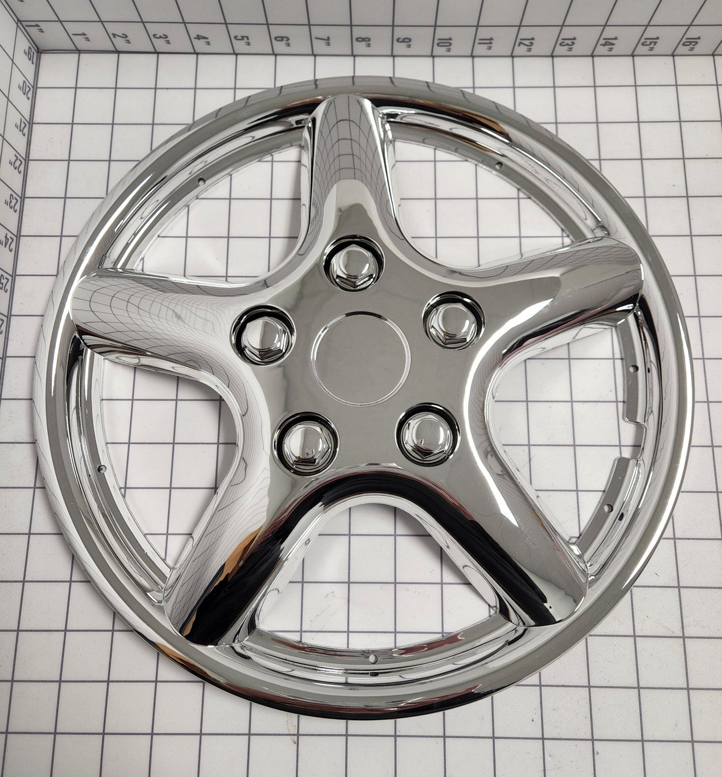 CHROMING WHEEL COVERS (5 SPOKE) [XSIKCCUS029B]