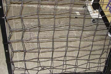 FRAME NETTING (BLACK) NBA TEAM GAMES 8M X 23M -3 1/2" SQ MESH [BT3009B] for ICE game(s)