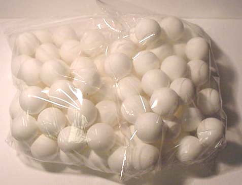 BALL SET (100) WHITE HDPE (GB & BOZO) [BZ3020X] for ICE game(s)
